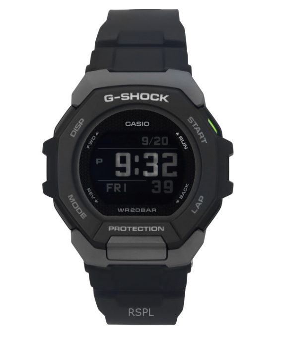 Casio G-Shock G-Squad Digital Smartphone Link Biobaseret Resin Quartz GBD-300-1 200M herreur