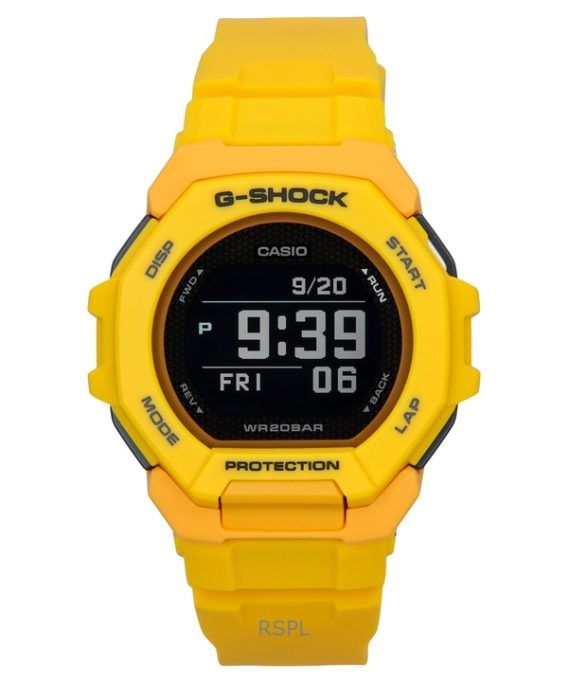 Casio G-Shock G-Squad Digital Smartphone Link Gul Bio-baseret Resin Quartz GBD-300-9 200M herreur