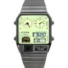 Citizen Analog Digital Dual Time rustfrit stål Grøn skive Quartz JG2147-85X herreur