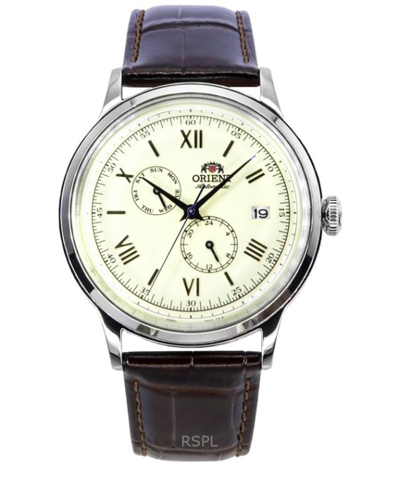 Orient Classic Bambino Version 8 Læderrem Beige Urskive Automatisk RA-AK0702Y herreur