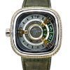 Sevenfriday M-Series NFC-aktiveret læderrem Brun Urskive Automatisk M2/05 SF-M2-05 herreur