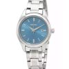 Seiko Classic Stainless Steel Blue Dial Quartz SUR531P1 100M dameur