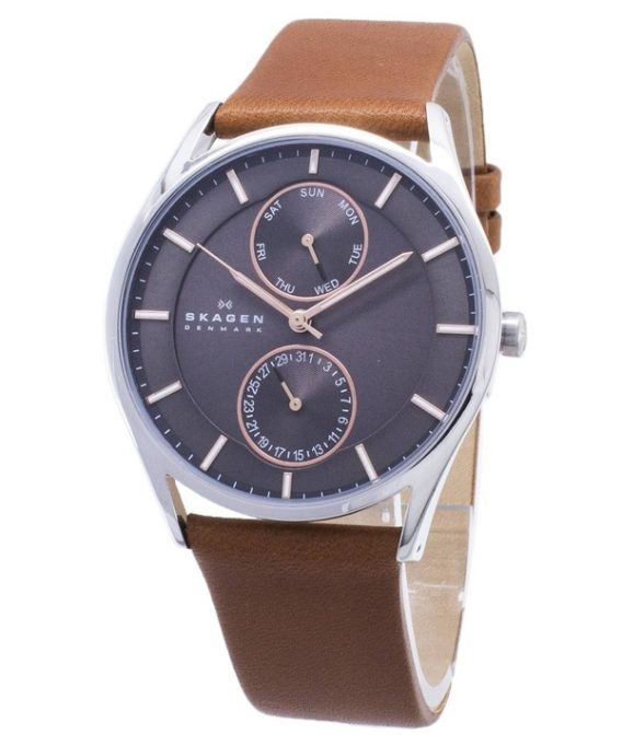 Renoveret Skagen Holst Multifunktions Rustfrit Stål Kvarts SKW6086 Herreur