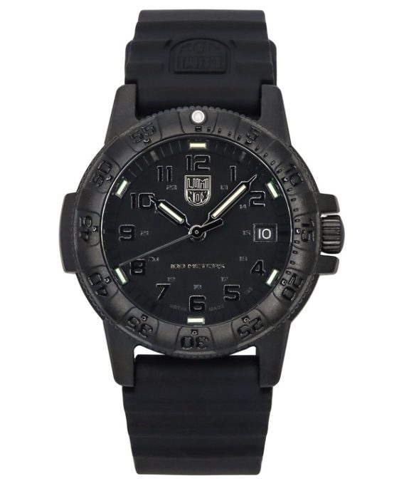 Renoveret Luminox Leatherback SEA Turtle Silikone Strap Black Dial Swiss Quartz XS.0301.BO.L 100M herreur