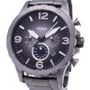 Renoveret Fossil Nate Chronograph Smoke Grey Dial JR1437 herreur