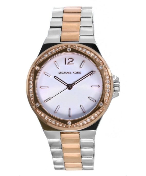 Renoveret Michael Kors Lennox Crystal Accents Silver Dial Quartz MK6989 dameur