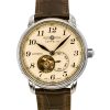 Renoveret Zeppelin LZ127 Graf Cream Dial Tyskland lavet automatisk 76665 herreur