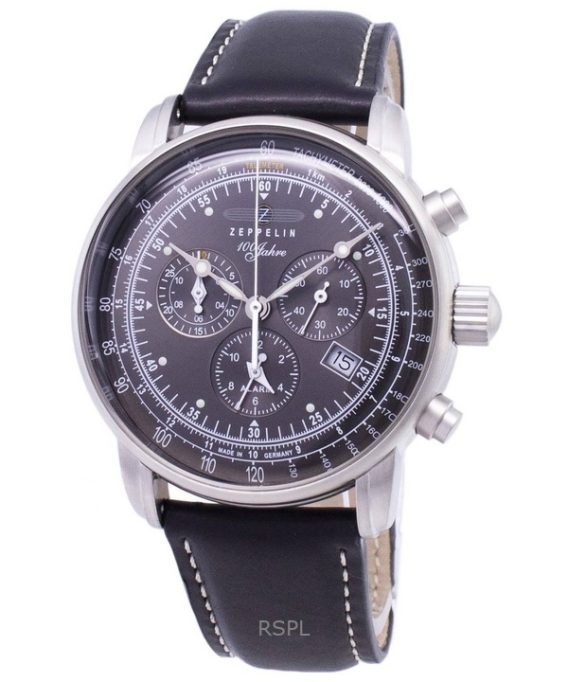 Renoveret Zeppelin 100 Years ED.1 Chronograph Black Dial Germany Made Quartz 76802 herreur