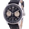 Renoveret Zeppelin LZ127 Chronograph læderrem Black Dial Quartz 86743 herreur