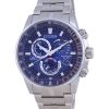 Renoveret Citizen PCAT radiostyret kronograf Blue Dial Eco-Drive Diver',s CB5880-54L 200M herreur