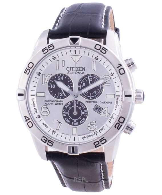 Renoveret Citizen Perpetual Calendar Chronograph Silver Dial Eco-Drive BL5470-14A 100M herreur