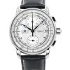 Zeppelin 100 Jahre Chronograph læderrem Silver Dial Quartz 86701 herreur