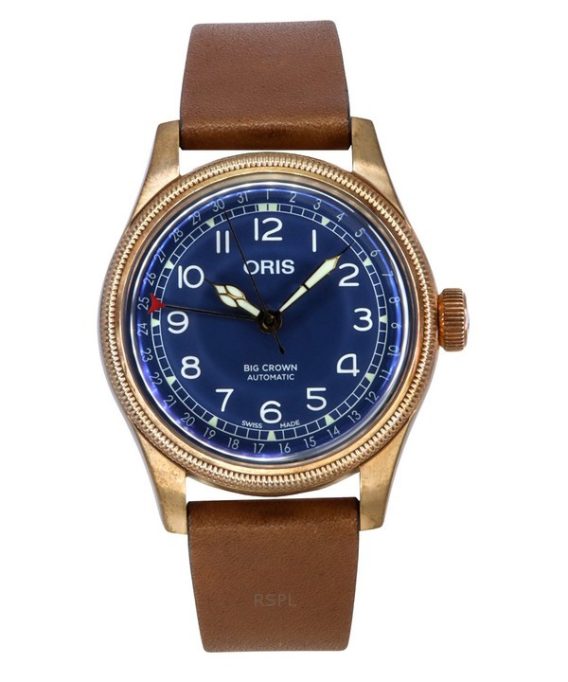 Oris Big Crown Bronze Pointer Dato Blå Urskive Automatisk 01 754 7741 3165 07 5 20 58BR Herreur