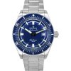 Edox Skydiver Date Limited Edition Rustfrit Stål Blue Dial Automatisk Diver',s 80126 3BUM BUIN 300M herreur