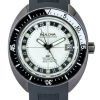 Bulova Oceanographer GMT PU-rem Full Lume White Dial Automatisk Devil Diver's 98B407 200M herreur