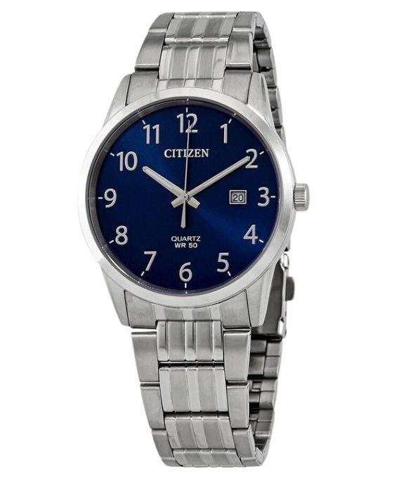 Citizen Stainless Steel Blue Dial Quartz BI5000-52L Herreur