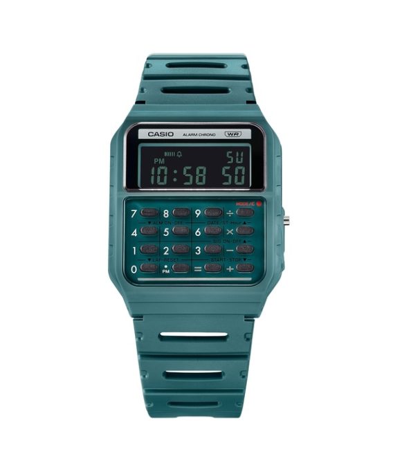 Casio POP Vintage Lommeregner Digital grøn biobaseret harpiksrem Quartz CA-53WB-3B unisex ur