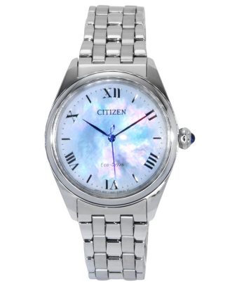 Citizen L Eco-Drive rustfrit stål perlemorskive EM1140-80D dameur