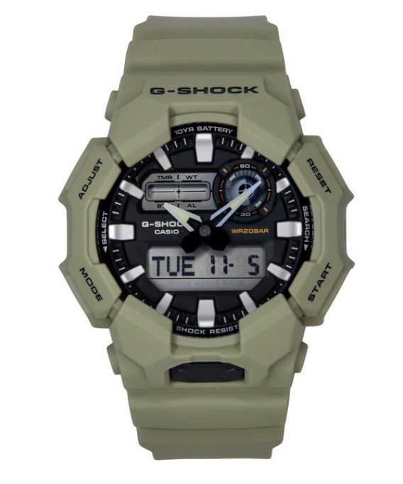 Casio G-Shock Analog Digital Bio-baseret Resin Rem Black Dial Quartz GA-010-5A 200M herreur