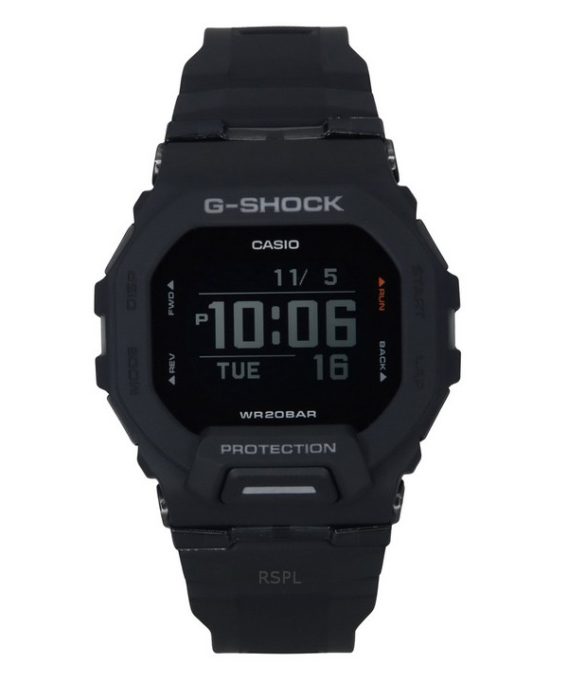 Casio G-Shock G-Squad Digital Smartphone Link Sort harpiksrem Quartz GBD-200-1 200M herreur