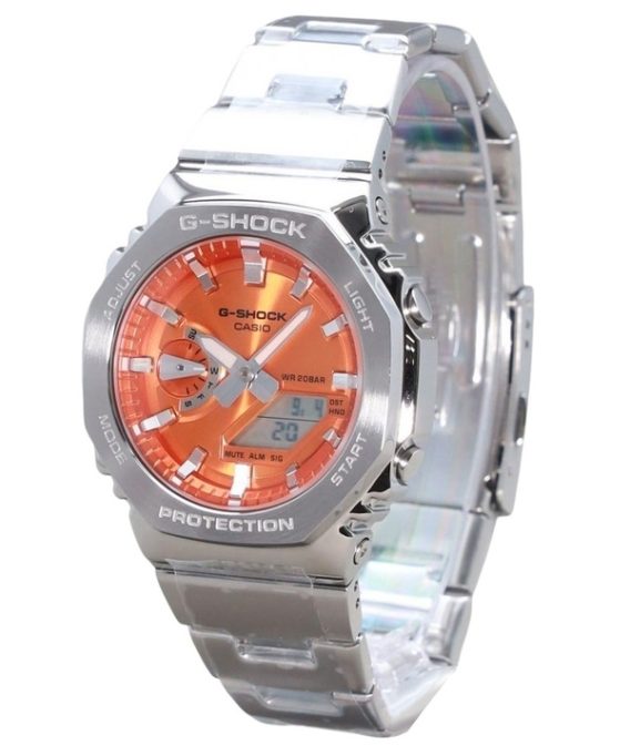 Casio G-Shock G-Steel Analog Digital Orange Urskive Quartz GM-2110D-4A 200M herreur