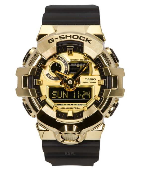 Casio G-Shock G-Steel Analog Digital Resin-rem Guldskive Quartz GM-700G-9A 200M herreur