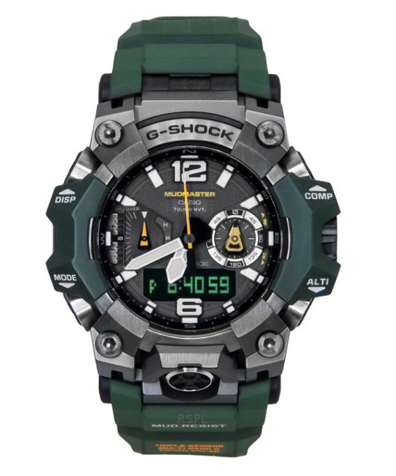 Casio G-Shock Master Of G-Land Mudmaster Analog Digital Smartphone Link Black Dial Solar GWG-B1000-3A 200M herreur