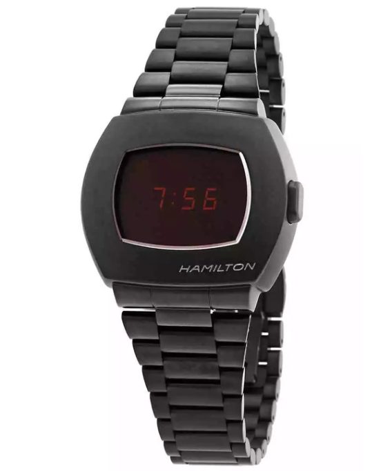 Hamilton American Classic PSR Digital rustfrit stål Black Dial Quartz H52404130 100M herreur