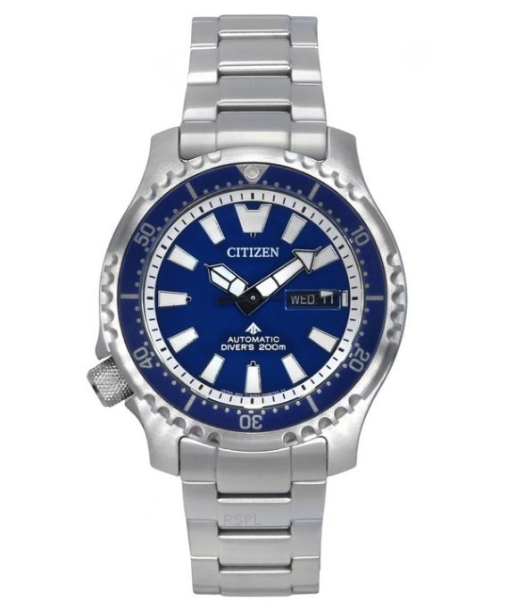 Citizen Promaster Marine Limited Edition Blue Dial Automatic Diver&#39,s NY0161-63L 200M herreur med ekstra rem