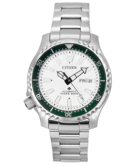 Citizen Promaster Marine Limited Edition White Dial Automatic Diver&#39,s NY0168-64A 200M herreur med ekstra rem