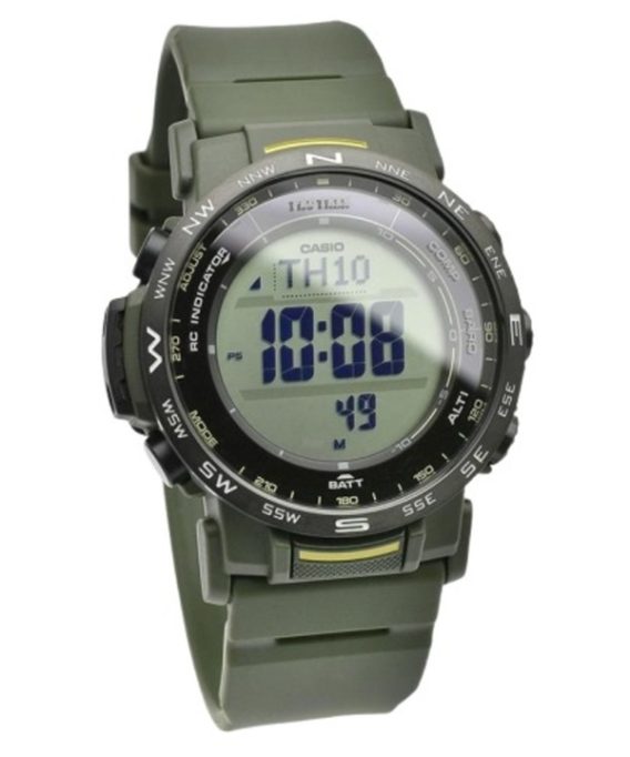 Casio Pro Trek digital biobaseret harpiksrem Tough Solar PRW-35Y-3B 100M unisex-ur