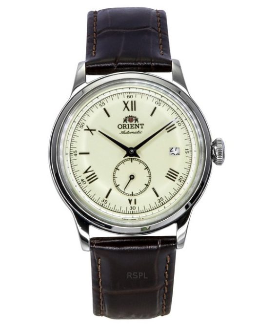 Orient Classic Bambino Version 2 Small Seconds Brun læderrem Champagne Urskive Automatisk RA-AP0105Y herreur