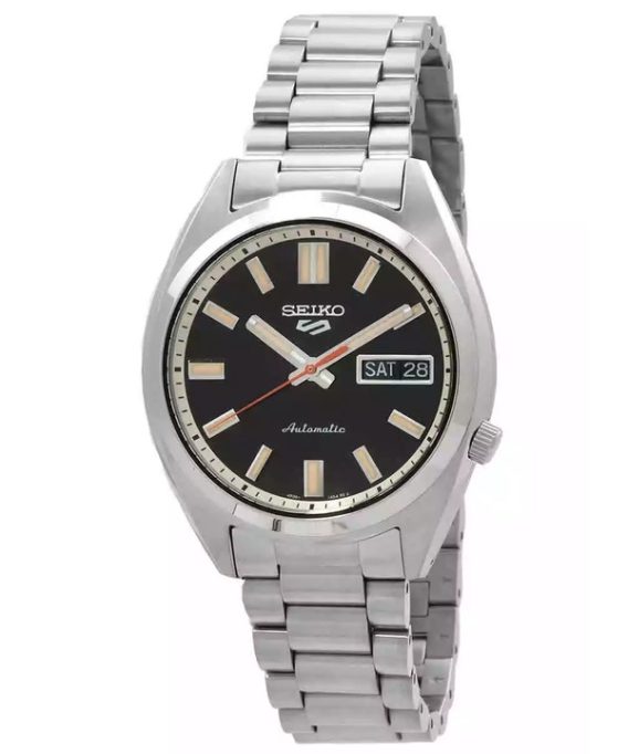 Seiko 5 Sports SNXS Series Rustfrit Stål Dyb Sort Wash Dial Automatisk SRPK89K1 100M herreur