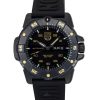 Luminox Master Carbon SEAL Limited Edition gummirem Black Dial Automatic Diver',s XS.3865.GOLD 200M herreur