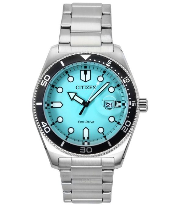 Citizen Marine rustfrit stål turkis skive Eco-Drive AW1760-81W 100M herreur