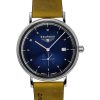 Bauhaus klassisk brun læderrem Blue Dial Quartz 21303 herreur