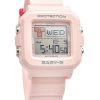 Casio Baby-G Plus Digital Pink Resin Rem Quartz BGD-10L-4 100M dameur med ekstra båndløkker