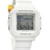 Casio Baby-G Plus digital hvid harpiksrem Quartz BGD-10L-7 100M dameur med ekstra båndløkker