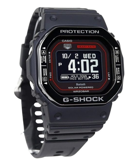 Casio G-shock Move G-Squad Digital Smartphone Link Bio-baseret harpiksrem Solar DW-H5600MB-1A4 200M herreur