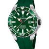 Festina The Originals gummistrop Grøn skive Quartz Diver',s F20664-2 200M herreur