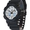 Casio G-Shock Analog Digital Resin Rem White Dial Quartz GA-100WD-1A 200M herreur