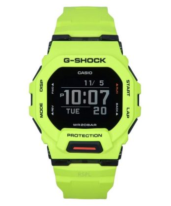 Casio G-Shock G-Squad Digital Smartphone Link Gul harpiksrem Quartz GBD-200-9 200M herreur