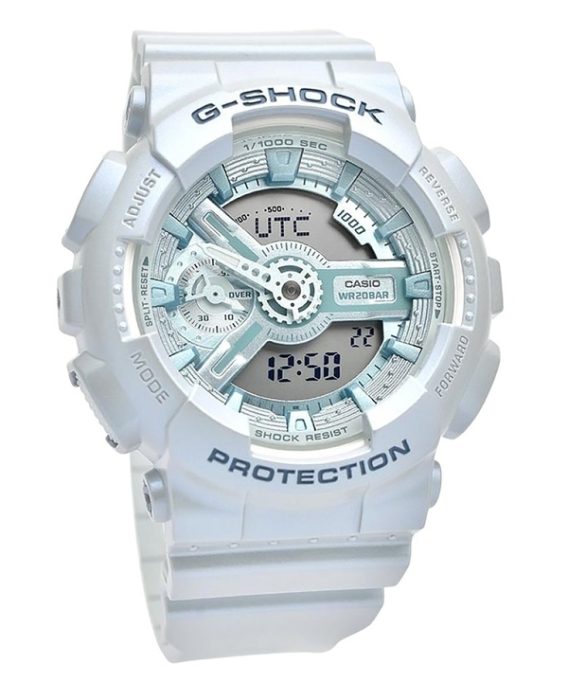 Casio G-Shock analog digital biobaseret harpiksrem Blue Dial Quartz GMA-S110ST-2A 200M dameur