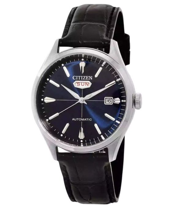 Citizen Automatisk Læderrem Blue Dial NH8390-20L Herreur