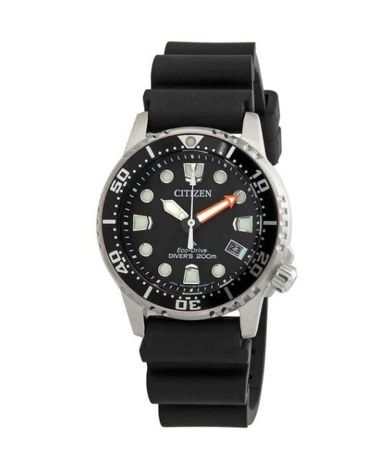 Renoveret Citizen Promaster Dive Eco-Drive polykarbonatrem med sort skive EO2020-08E 200M dameur