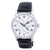 Renoveret Orient Sun And Moon Læderrem White Dial Automatisk SAK00002S herreur