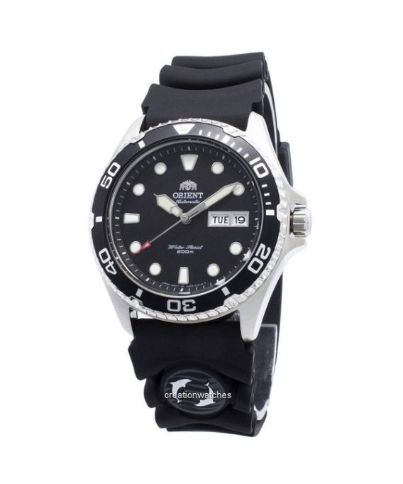 Renoveret Orient Ray II gummirem sort skive automatisk FAA02007B9 200M herreur