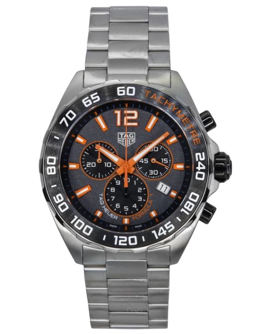 Tag Heuer Formula 1 Chronograph Rustfrit Stål Grey Dial Quartz Diver&#39,s CAZ101AH.BA0842 200M herreur