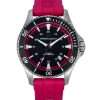 Hamilton Khaki Navy Scuba Pink gummirem Sort Urskive Automatisk H82395330 100M unisex ur