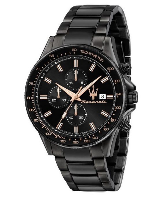 Maserati Sfida Chronograph Black Dial Quartz R8873640011 100M herreur